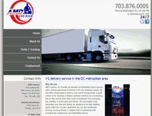 Tablet Screenshot of amdcourier.com